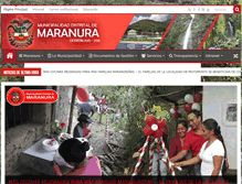Tablet Screenshot of munimaranura.gob.pe